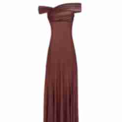 Buy Milla Catchy Off-The-Shoulder Blue Hydrangea Maxi Dress | Thingtesting