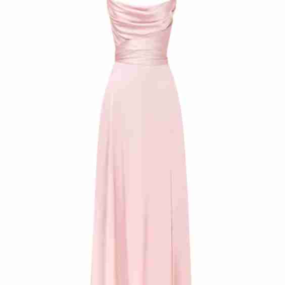 Boudoir Misty Rose Silk Slip Dress
