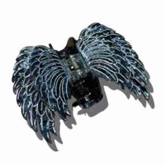 Hand-Painted Angel Wings Claw Hair Clip