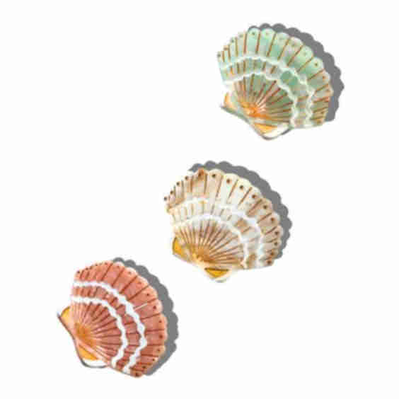 Hand-Painted Mini Seashell Claw Hair Clip