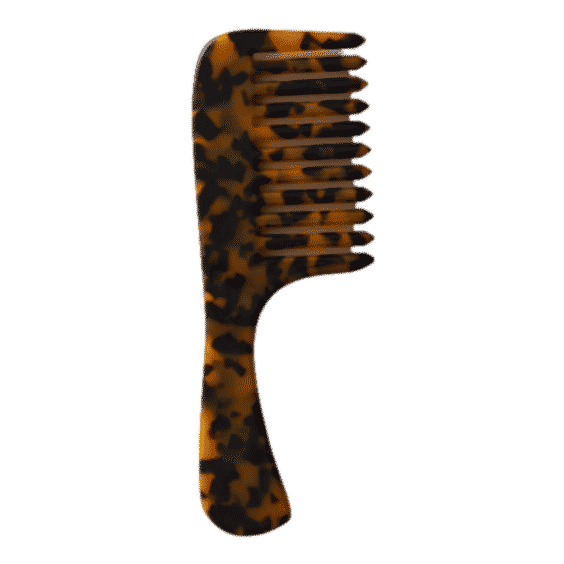 Wide Tooth Handle Acetate Hair Comb 