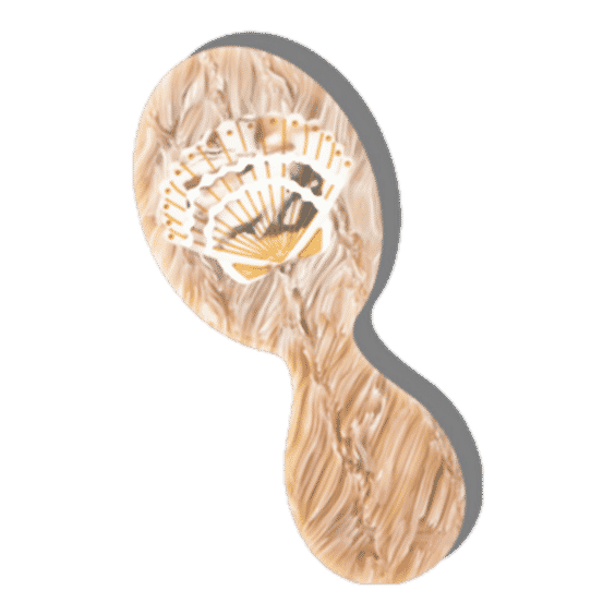 Hand-Painted Seashell Handbag Hero Brush