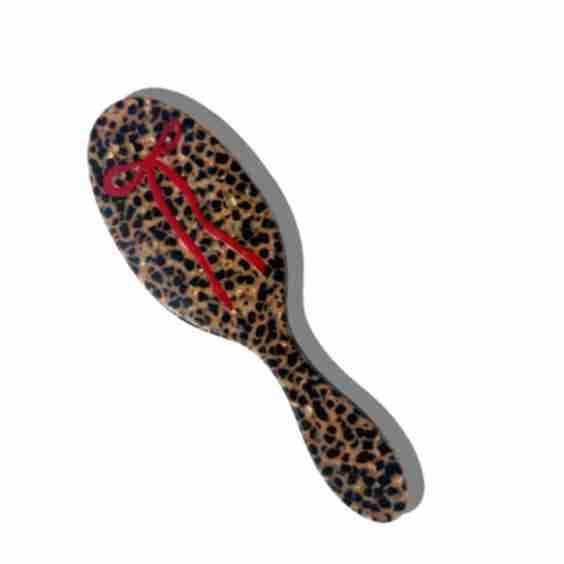 Hand-painted Leopard Bow Handbag Hero Brush