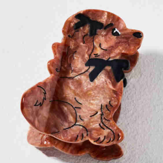 Hand-Painted Dog Claw Hair Clip