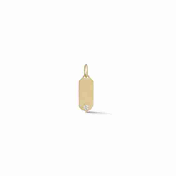 Betty Gold Tag Charm