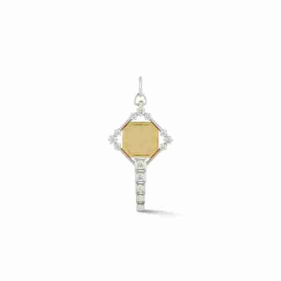 Harlow Two-Tone Key Charm