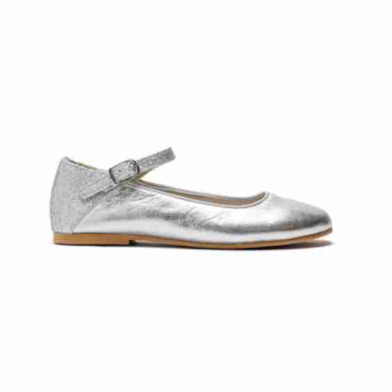 Glitter And Leather Ankle Mary Jane