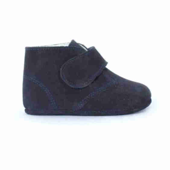 My-First Suede Pram Booties