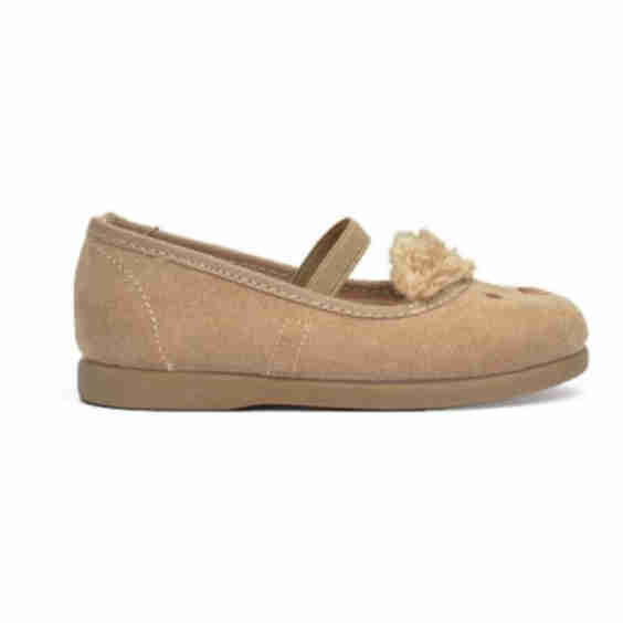 Teddy Elastic Mary Janes