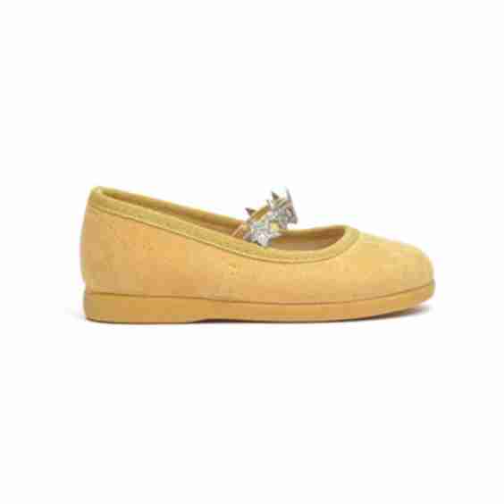 Suede Stars Elastic Mary Janes