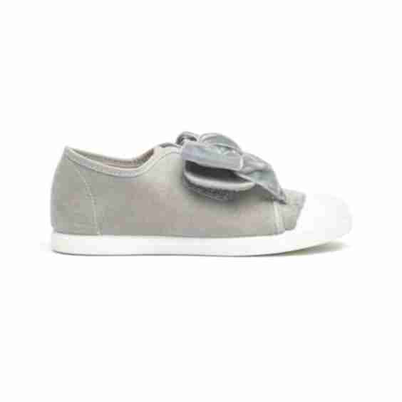 Suede Bow Sneakers