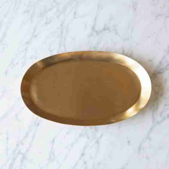 Oval Brass Tray Medium