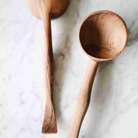 Wild Olive Wood Soup Ladle