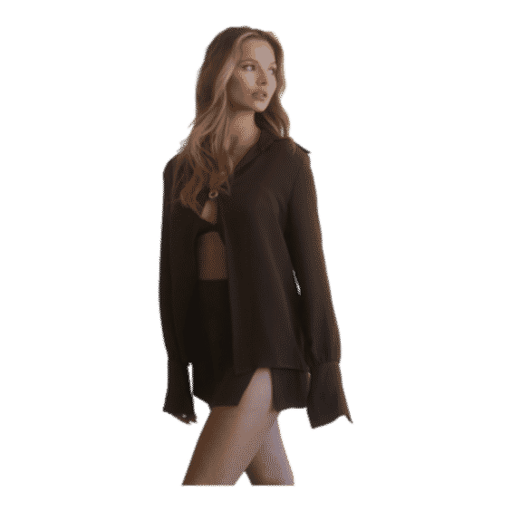 Open Silk Blouse