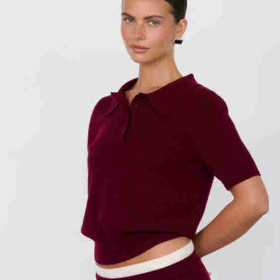 Tove Short Sleeve Cashmere Polo