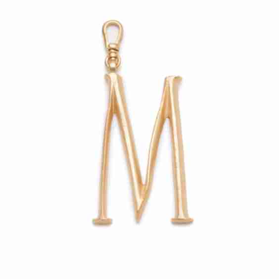 Plaza Letter Charm