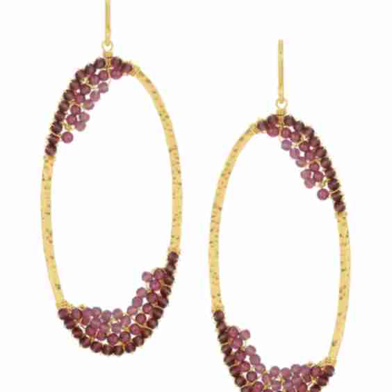 Orchid Ombre Oval Hoops