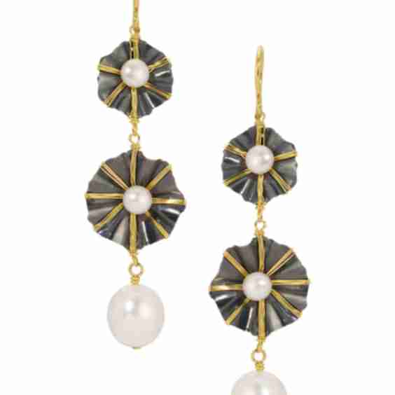 Morning Glory Double Drop Earrings