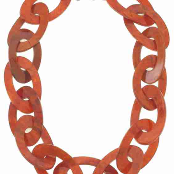 Cheryl Statement Resin Linked Chain Necklace