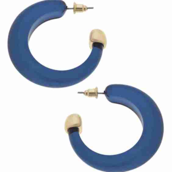 Brady Chunky Resin Hoop Earrings