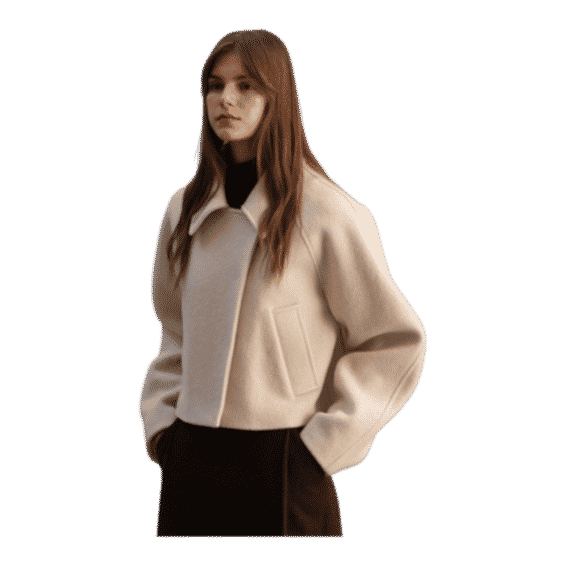 Wool And Alpaca Cropped Jacket