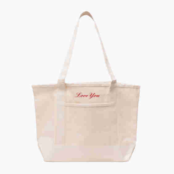 Custom Text Canvas Tote