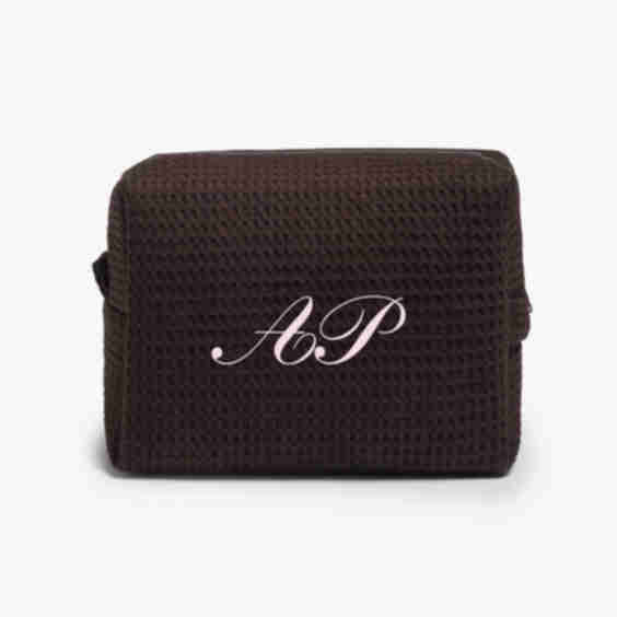 Embroided Waffle Pouch
