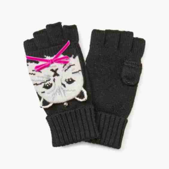 Pretty Kitty Pop Top Mittens