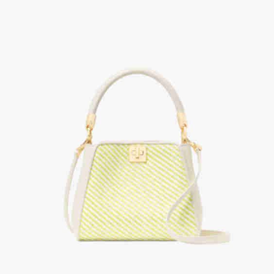 Phoebe Straw Small Top Handle Bag