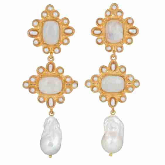 Charlotte White Earrings