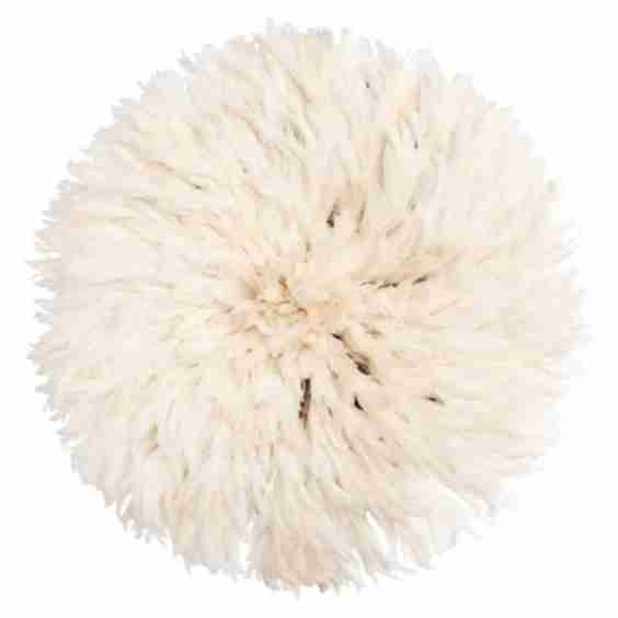 32" Juju Feather Hat, Cream