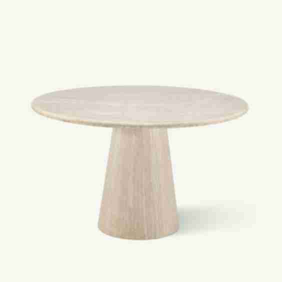 Vera Dining Table Round Travertine