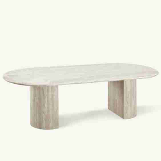 Kelly Dining Table 240 cm Travertine