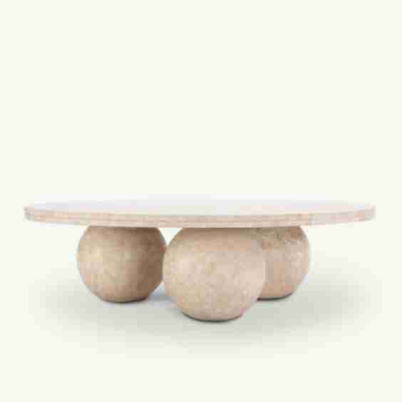 Lucca Coffee Table Solid Travertine