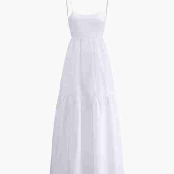 Solid Backless Long Dress