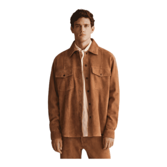 
Oversized Suede Shirt
