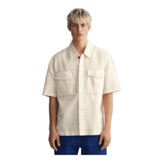 Relaxed Fit Short Sleeve Utility Shirt