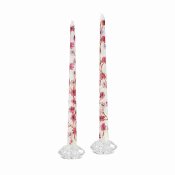 Cherry Blossom Taper Candle Set