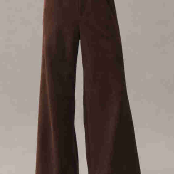 Faux-Suede Trouser Pants