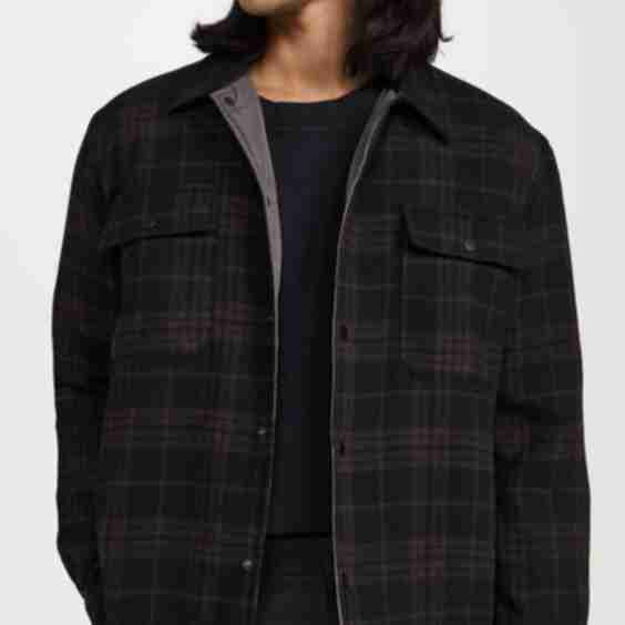 Hjalmer Insulated Wool Check Overshirt