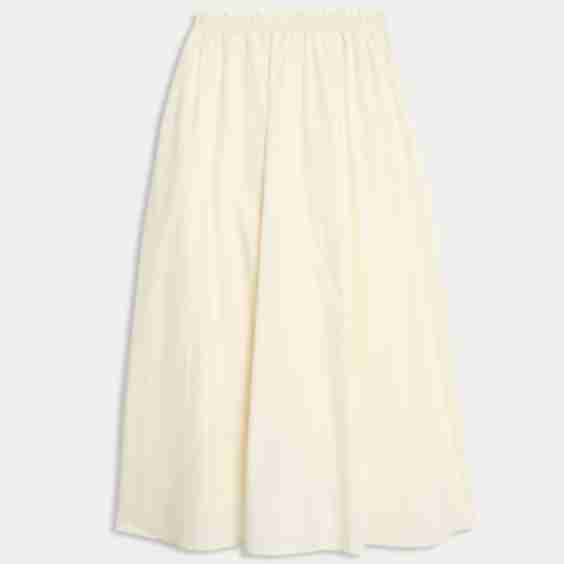 Pure Cotton Poplin A-line Skirt