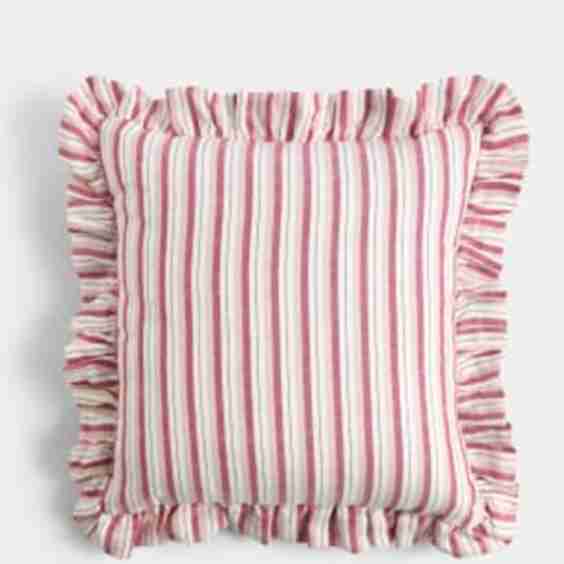 Linen Blend Striped Cushion