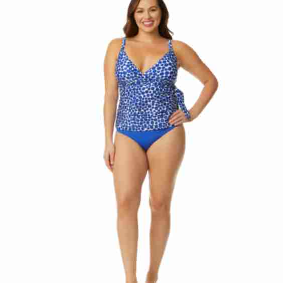 Wrap Tie Tankini Swim Top