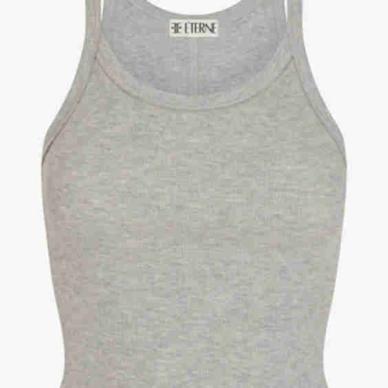 Cropped Rib Tank Top
