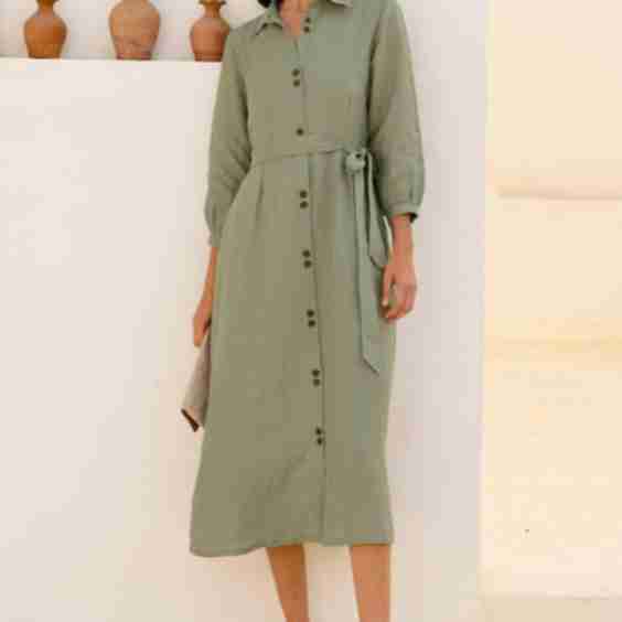 Linen Shirt Dress