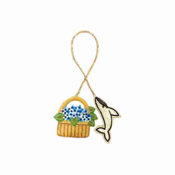 The Hydrangea Basket Bag Charm