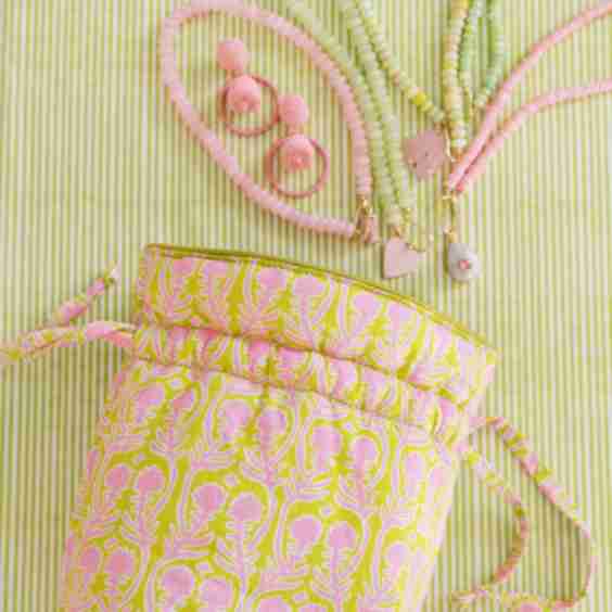 The Summer in Bloom Pouch in Pink x Fête Papier