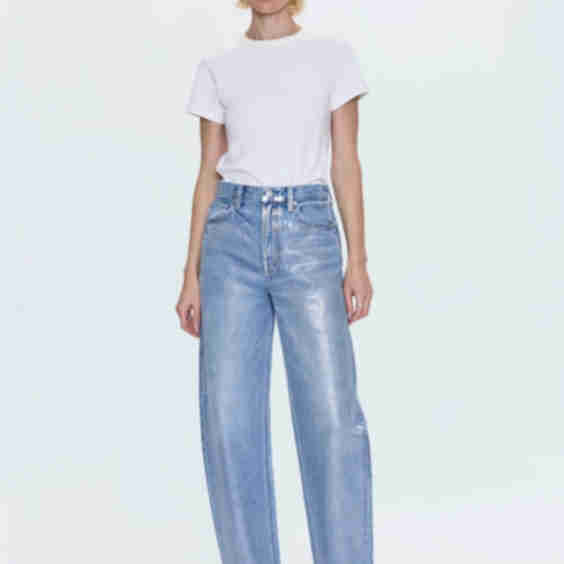 Wes High-Rise Barrel Jeans
