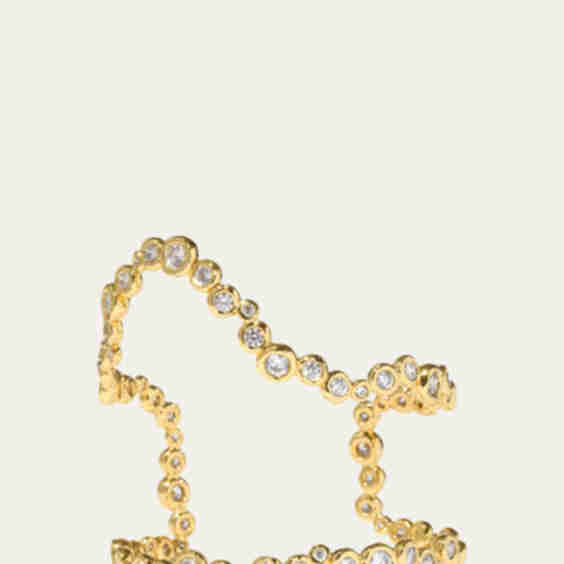 Asterales Gold Wave Cuff Bracelet