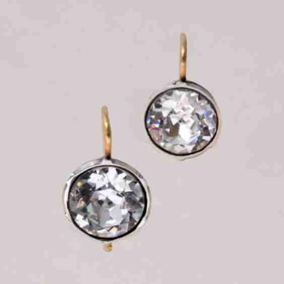 Wire Large Cut Luminous Crystal Drop Earring